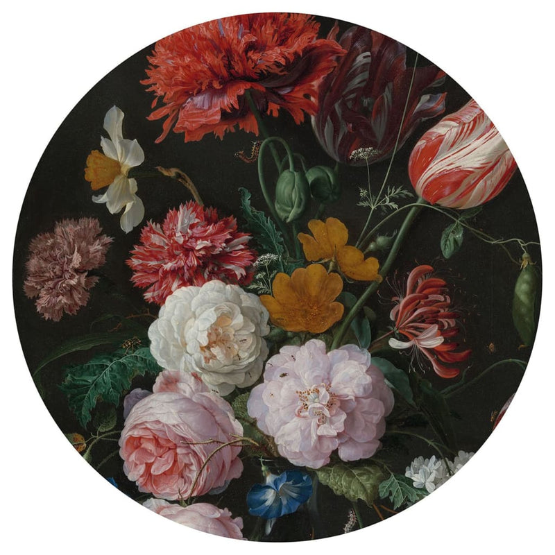 Afbeelding laden in galerijviewer, Wallart wallart behangcirkel golden age flowers 190 cm