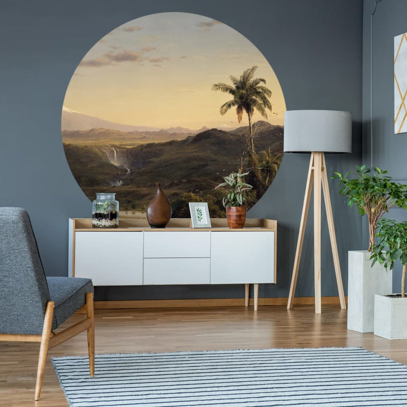 Afbeelding laden in galerijviewer, WallArt WallArt Behangcirkel The Americas 190 cm