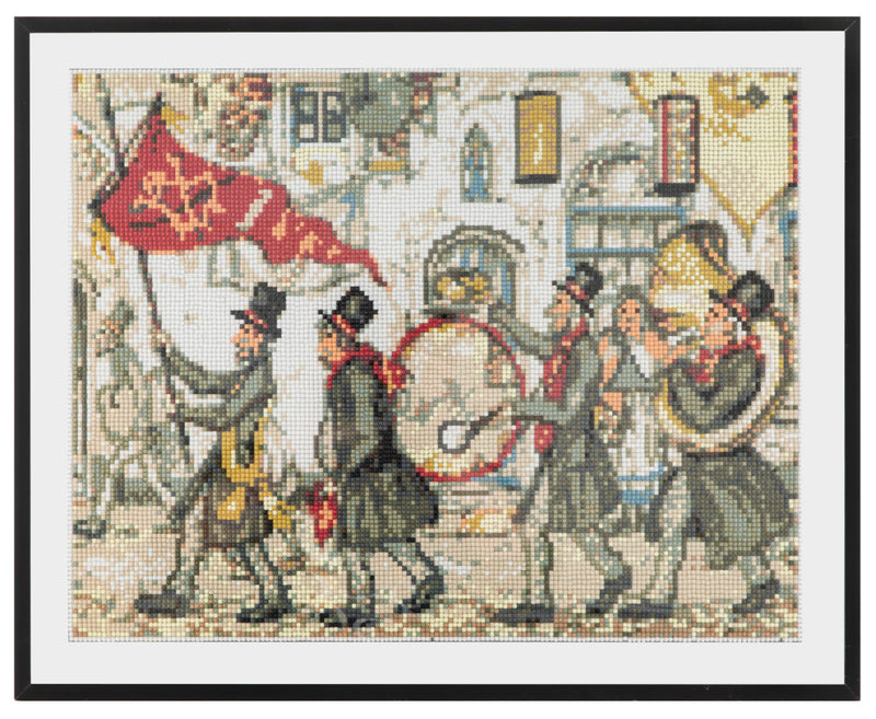 Afbeelding laden in galerijviewer, Grafix diamond painting anton pieck fanfare 40x50cm