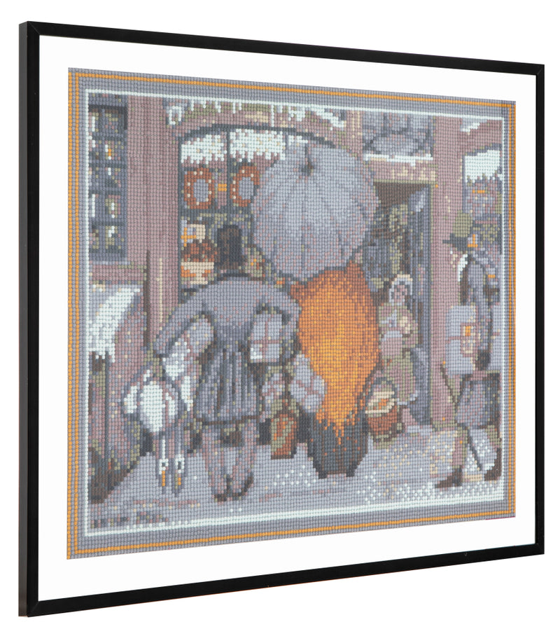 Afbeelding laden in galerijviewer, Grafix diamond painting anton pieck etalage 40x50cm