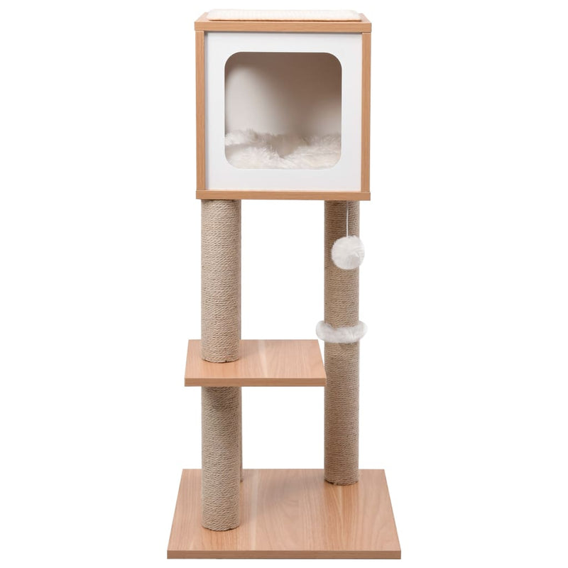 Afbeelding laden in galerijviewer, Vidaxl kattenkrabpaal met sisal krabmat 90 cm