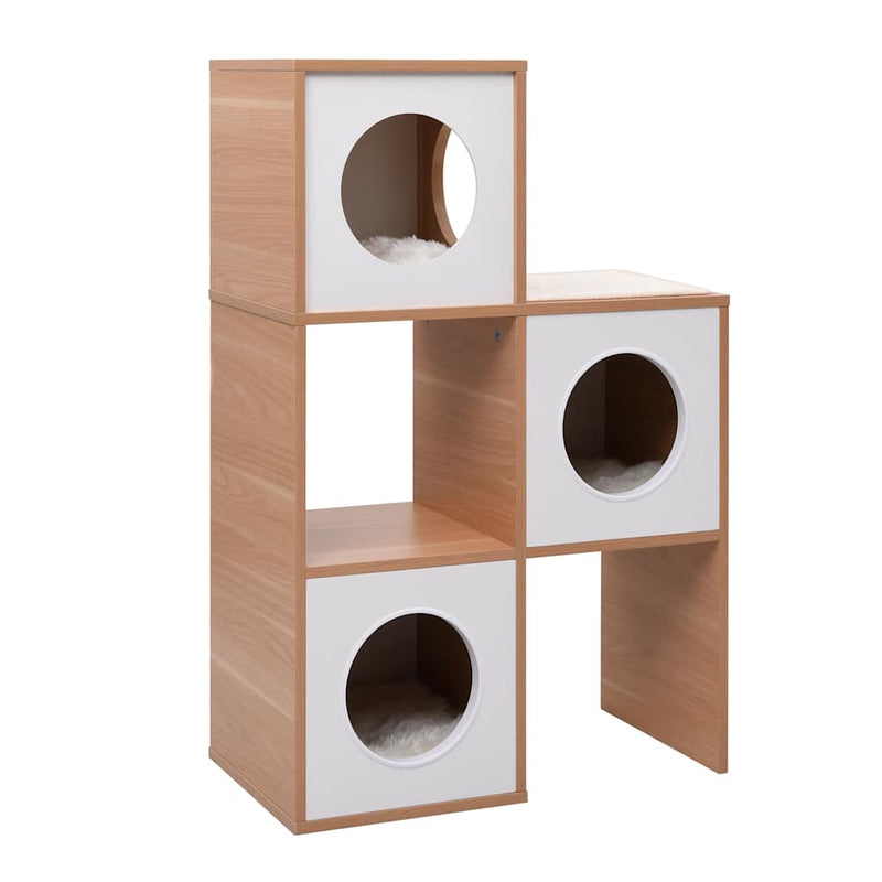 Afbeelding laden in galerijviewer, Vidaxl kattenflat met sisal krabmat 100 cm