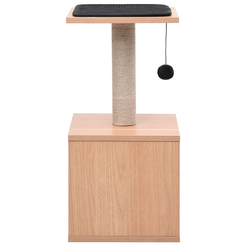 Afbeelding laden in galerijviewer, Vidaxl kattenkrabpaal met sisal krabmat 62 cm