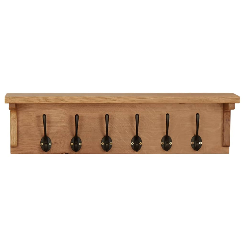 Afbeelding laden in galerijviewer, Vidaxl kapstok 60x16x16 cm massief eikenhout