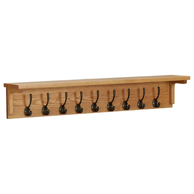 Afbeelding laden in galerijviewer, Vidaxl kapstok 90x16x16 cm massief eikenhout