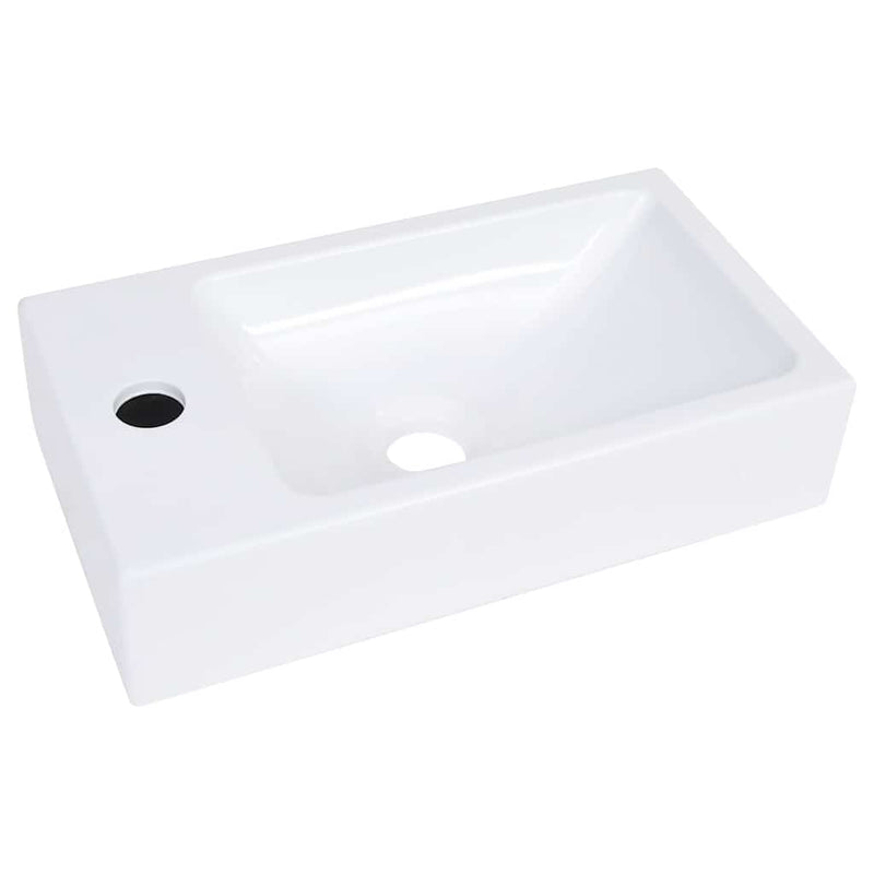 Afbeelding laden in galerijviewer, Vidaxl wastafel 400x220x90 mm smc wit