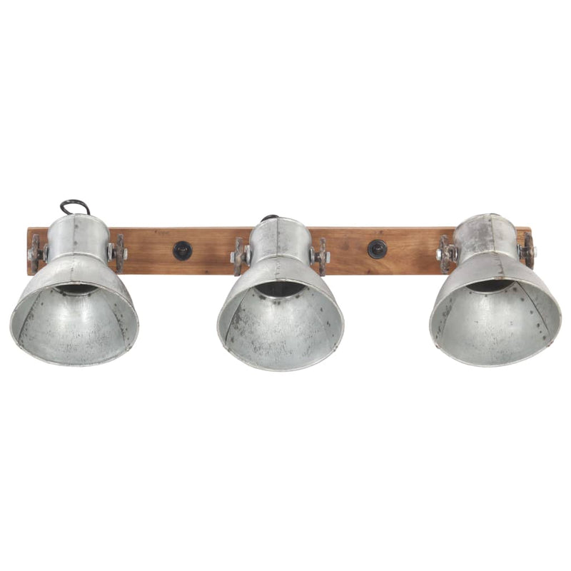 Afbeelding laden in galerijviewer, Vidaxl wandlamp industrieel e27 65x25 cm zilverkleurig