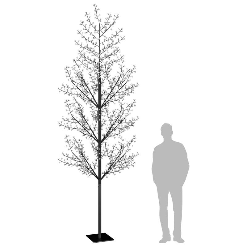 Afbeelding laden in galerijviewer, Vidaxl kerstboom 1200 led's blauw licht kersenbloesem 400 cm