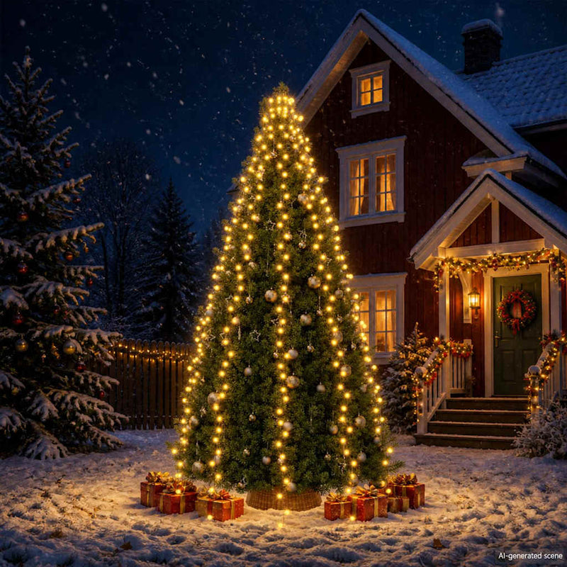 Afbeelding laden in galerijviewer, Vidaxl kerstboomverlichting met 500 led's net 500 cm