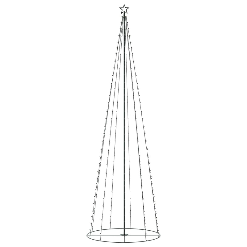 Afbeelding laden in galerijviewer, VidaXL Kegelkerstboom 330 meerkleurige LED's 100x300 cm