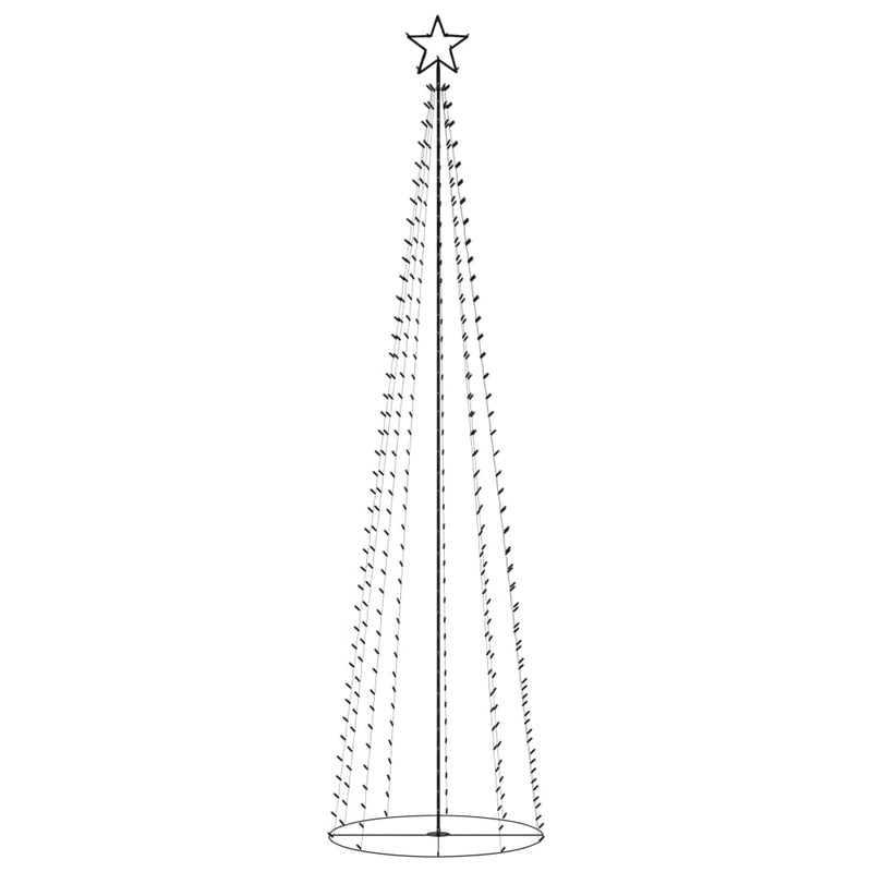 Afbeelding laden in galerijviewer, VidaXL Kegelkerstboom 400 meerkleurige LED's 100x360 cm