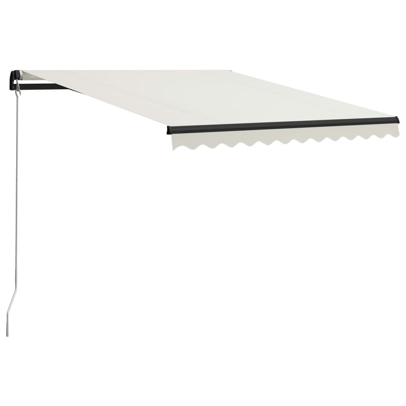 Afbeelding laden in galerijviewer, Vidaxl luifel handmatig uittrekbaar 300x250 cm crème