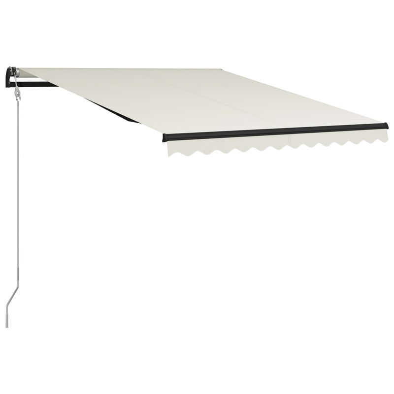 Afbeelding laden in galerijviewer, VidaXL Luifel automatisch uittrekbaar 300x250 cm crème