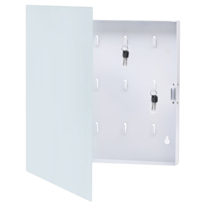 Afbeelding laden in galerijviewer, VidaXL Sleutelkast met magneetbord 35x35x4 cm wit