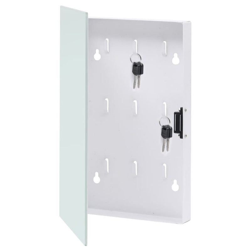 Afbeelding laden in galerijviewer, Vidaxl sleutelkast met magneetbord 30x20x4 cm wit