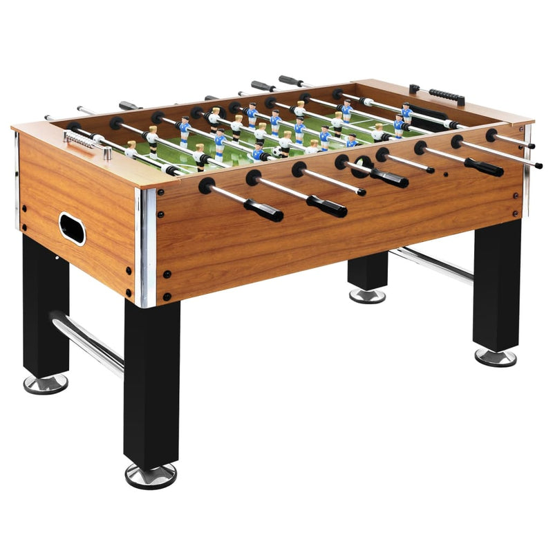 Afbeelding laden in galerijviewer, VidaXL Voetbaltafel 60 kg 140x74,5x87,5 cm staal lichtbruin en zwart