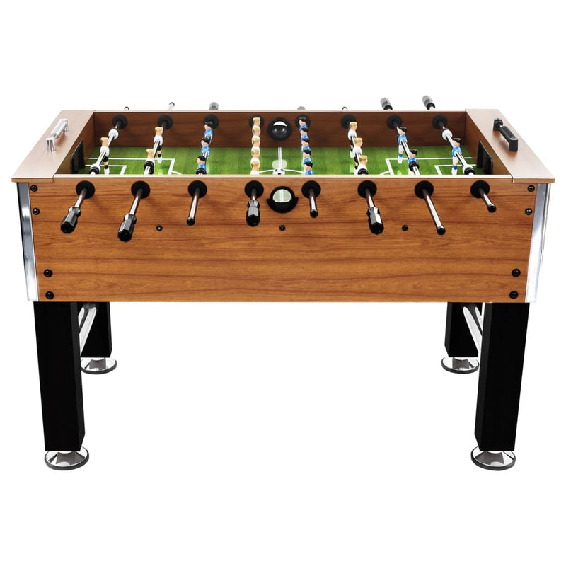 Afbeelding laden in galerijviewer, VidaXL Voetbaltafel 60 kg 140x74,5x87,5 cm staal lichtbruin en zwart