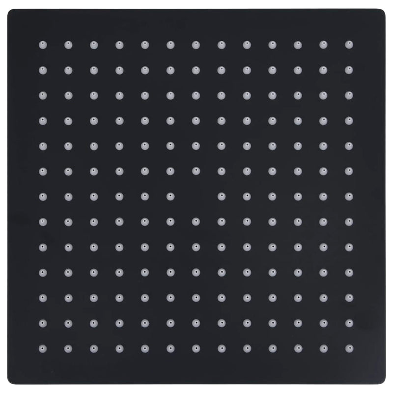 Afbeelding laden in galerijviewer, Vidaxl regendouchekop vierkant 30x30 cm roestvrij staal zwart