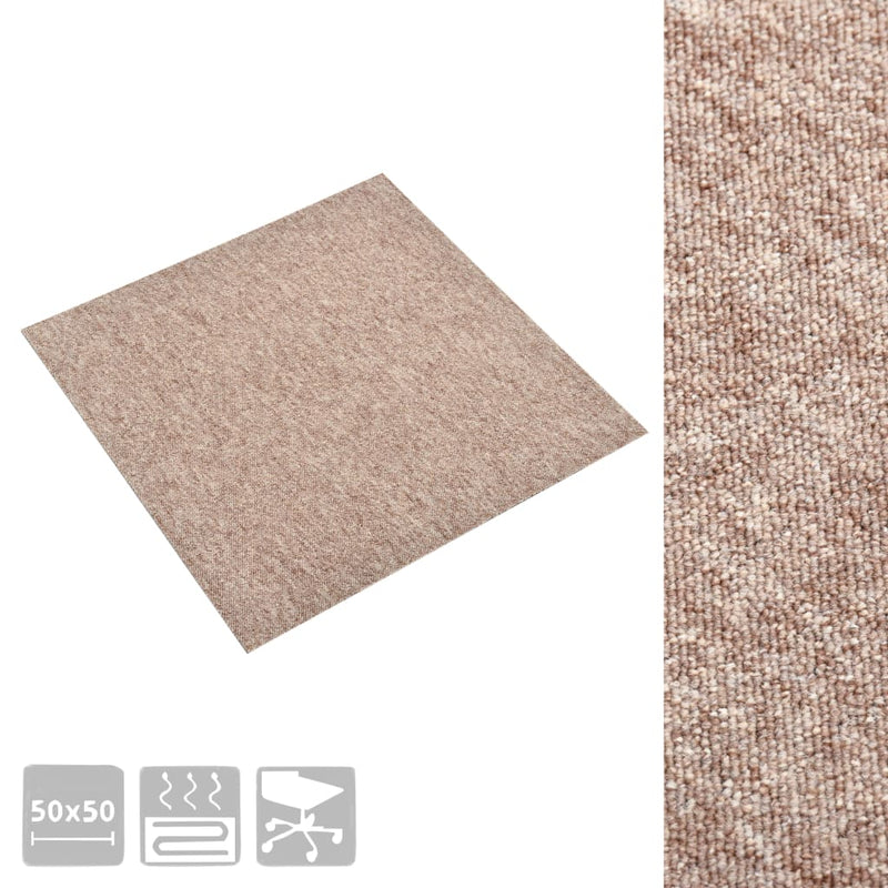 Afbeelding laden in galerijviewer, Vidaxl tapijttegels 20 st 5 m² 50x50 cm beige