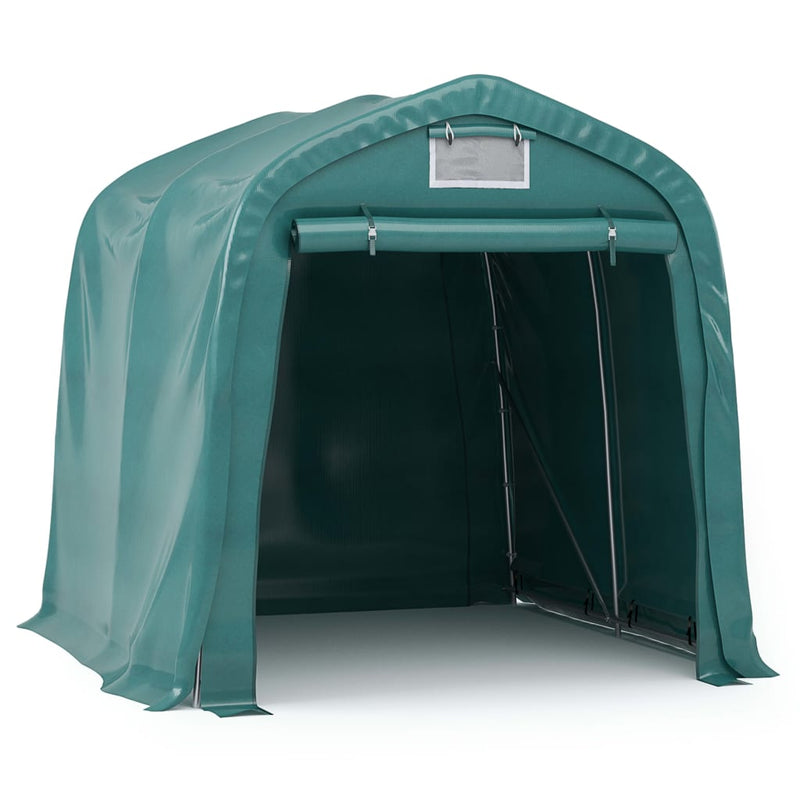 Afbeelding laden in galerijviewer, VidaXL Garagetent 1,6x2,4 m PVC groen