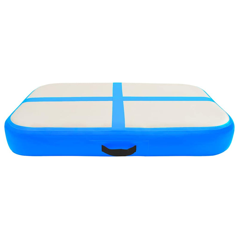 Afbeelding laden in galerijviewer, Vidaxl gymnastiekmat met pomp opblaasbaar 60x100x15 cm pvc blauw