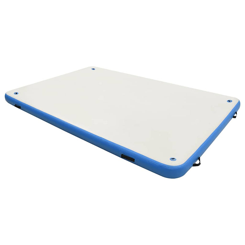 Afbeelding laden in galerijviewer, Vidaxl vlot opblaasbaar 300x300x15 cm blauw en wit