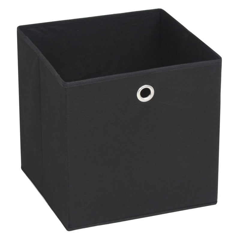 Afbeelding laden in galerijviewer, Vidaxl opbergboxen 4 st 28x28x28 cm nonwoven stof zwart