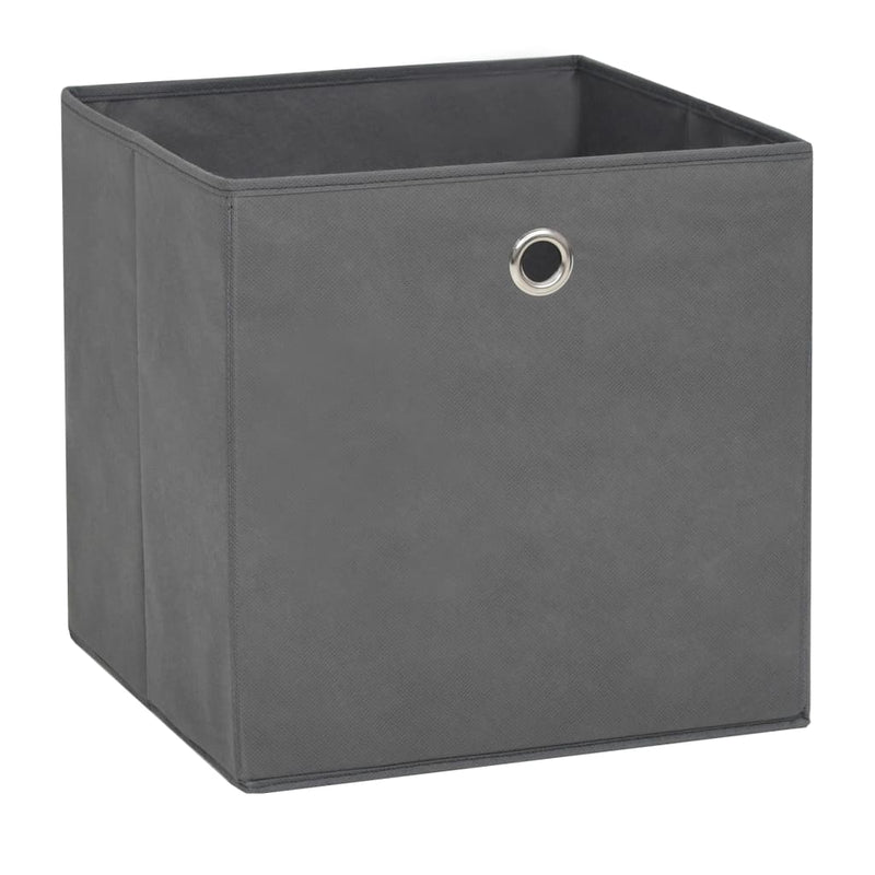 Afbeelding laden in galerijviewer, Vidaxl opbergboxen 10 st 28x28x28 cm nonwoven stof grijs