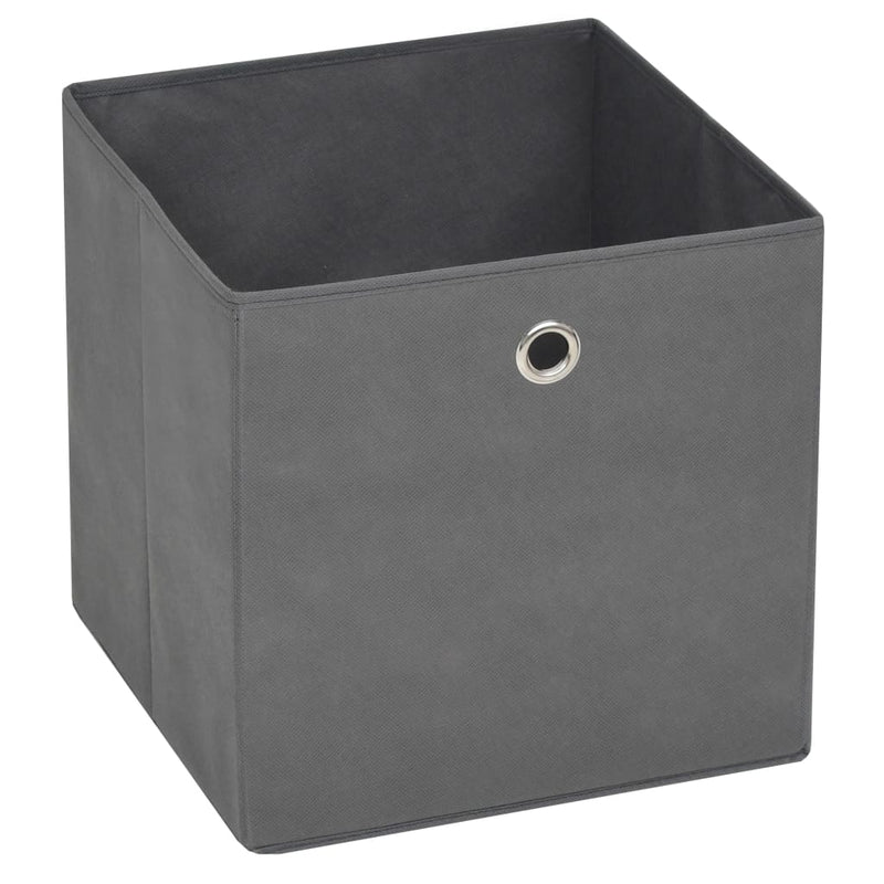 Afbeelding laden in galerijviewer, Vidaxl opbergboxen 10 st 28x28x28 cm nonwoven stof grijs