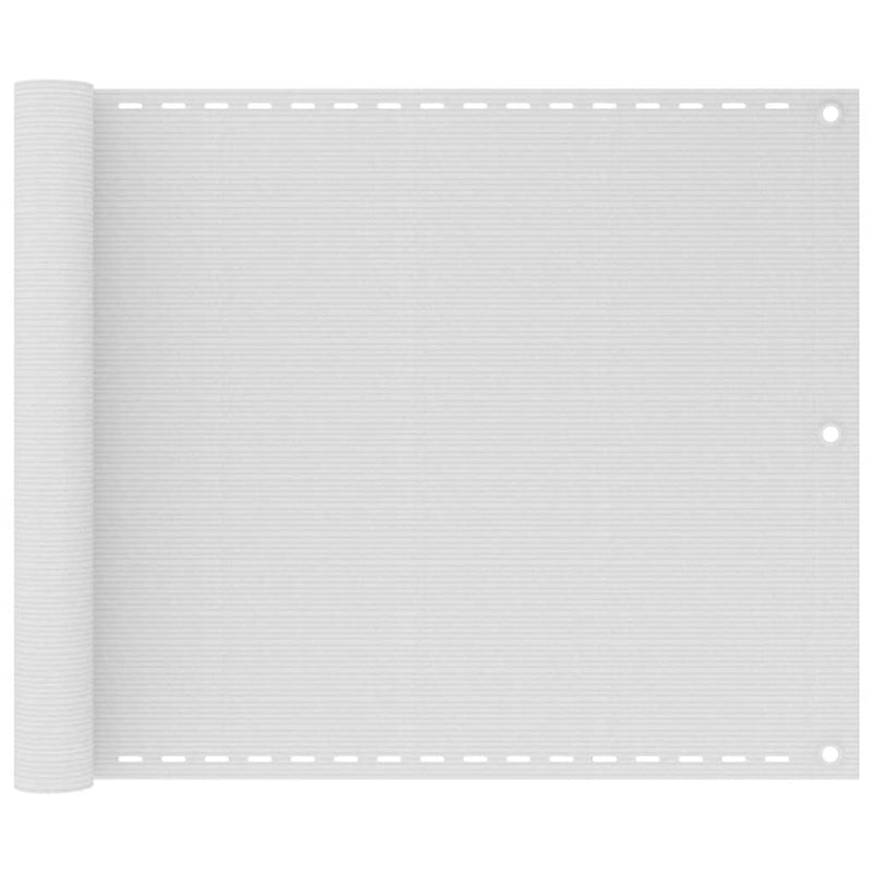 Afbeelding laden in galerijviewer, Vidaxl balkonscherm 75x300 cm hdpe wit