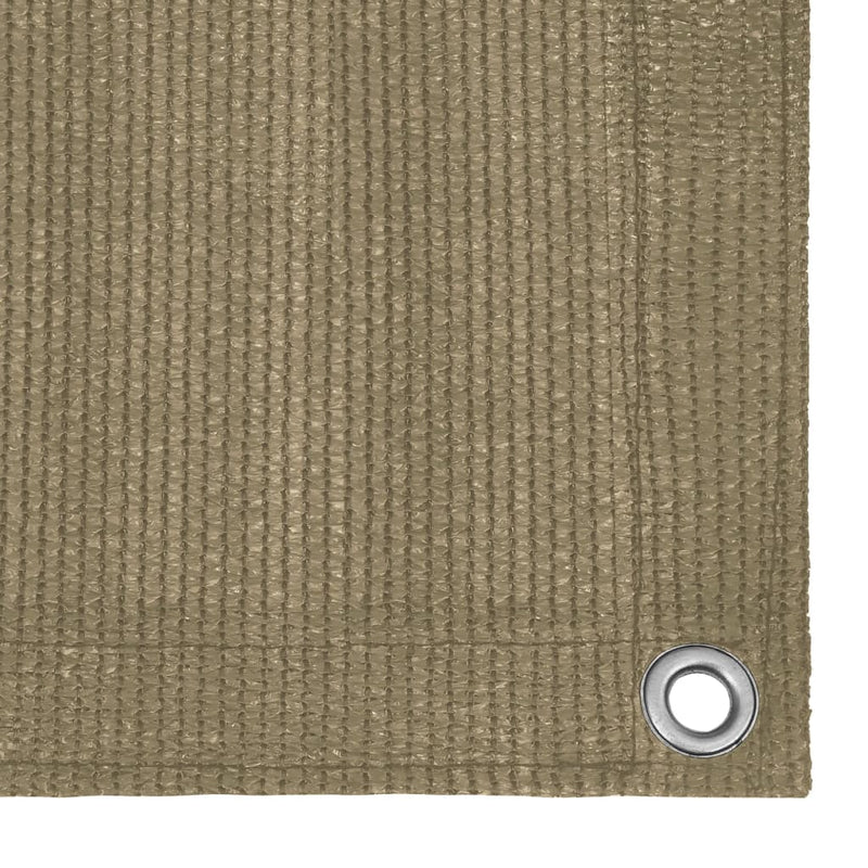 Afbeelding laden in galerijviewer, Vidaxl balkonscherm 120x500 cm hdpe taupe
