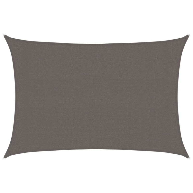 Afbeelding laden in galerijviewer, Vidaxl zonnezeil 160 g m² 3x5 m hdpe antracietkleurig