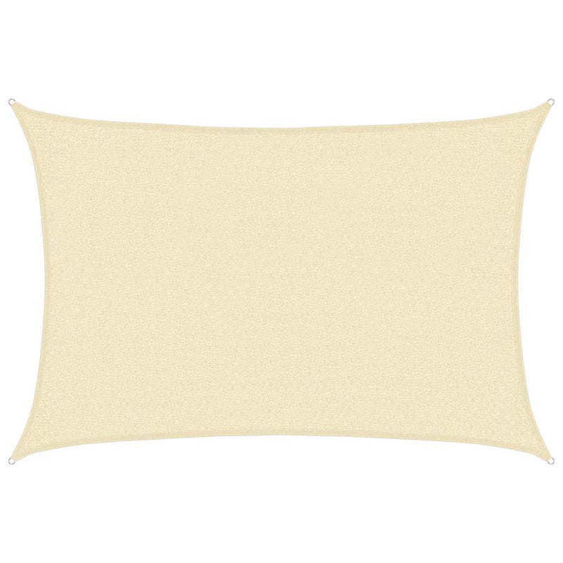 Afbeelding laden in galerijviewer, Vidaxl zonnezeil 160 g m² 2x2,5 m hdpe crèmekleurig