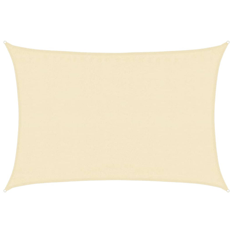 Afbeelding laden in galerijviewer, Vidaxl zonnezeil 160 g m² 3,5x4,5 m hdpe crèmekleurig