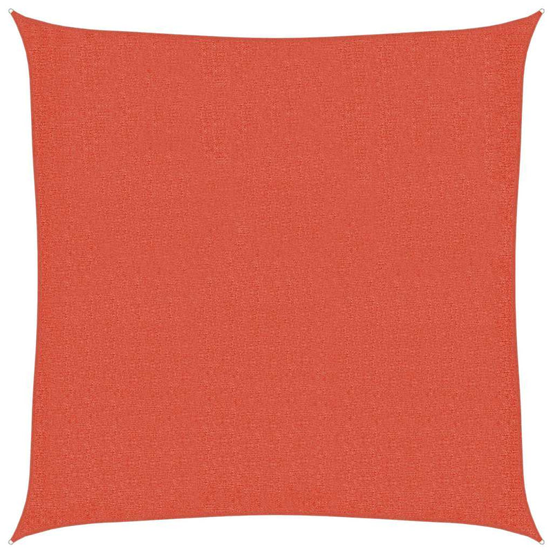 Afbeelding laden in galerijviewer, Vidaxl zonnezeil 160 g m² vierkant 3,6x3,6 m hdpe terracottakleurig