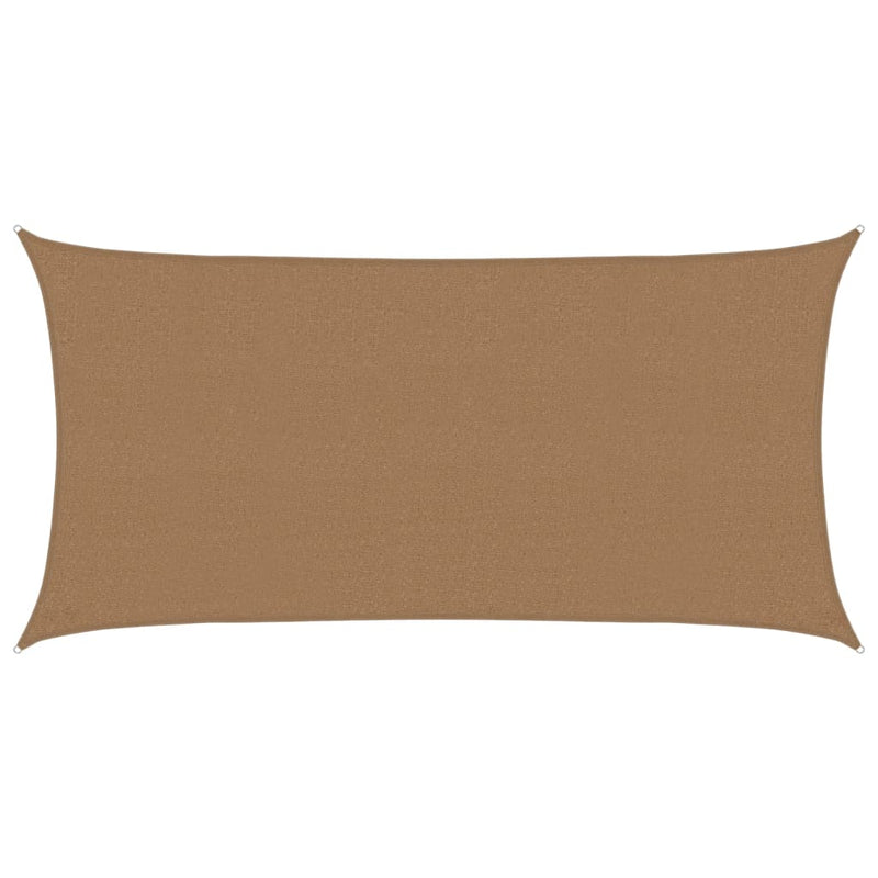 Afbeelding laden in galerijviewer, Vidaxl zonnezeil 160 g m² 2,5x5 m hdpe taupe