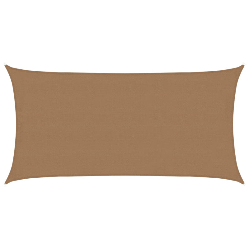 Afbeelding laden in galerijviewer, VidaXL Zonnezeil 160 g m² 4x7 m HDPE taupe