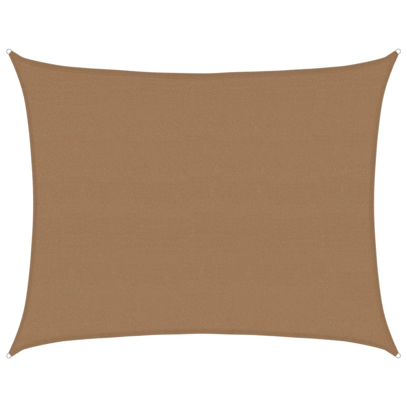 Afbeelding laden in galerijviewer, Vidaxl zonnezeil 160 g m² 6x8 m hdpe taupe