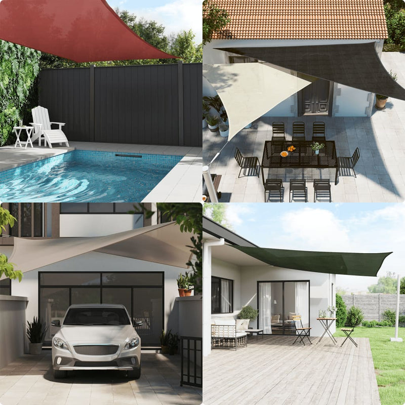 Afbeelding laden in galerijviewer, Vidaxl zonnezeil 160 g m² rechthoekig 3,5x4,5 m hdpe geel