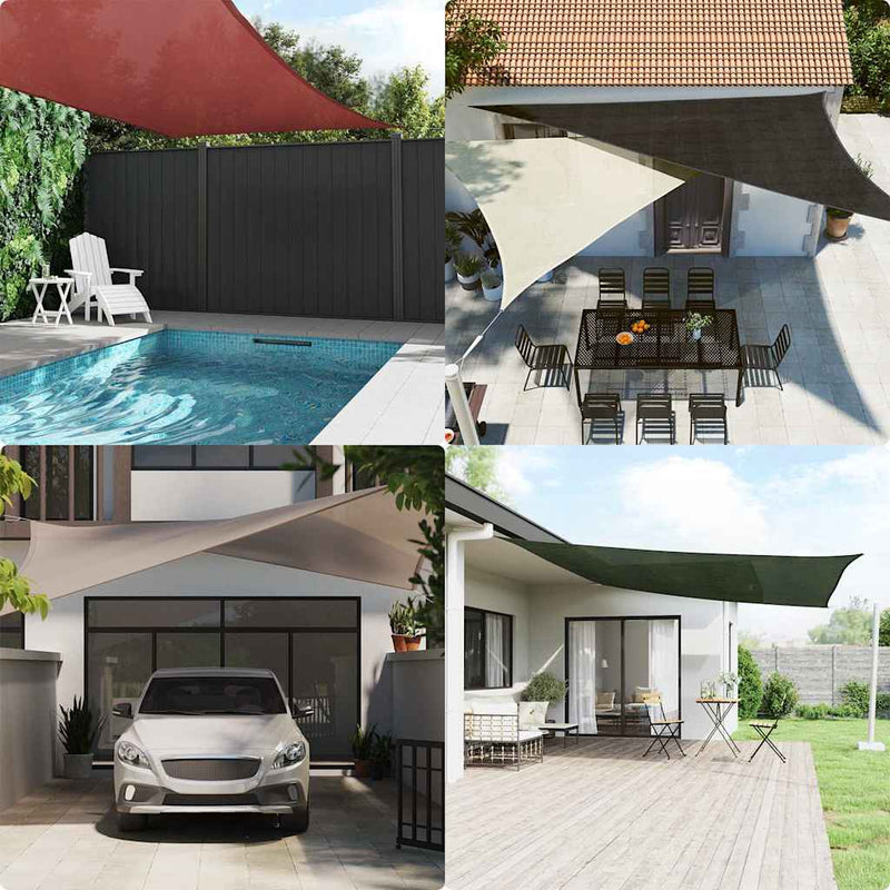 Afbeelding laden in galerijviewer, Vidaxl zonnezeil 160 g m² 2,5x3,5 m hdpe rood