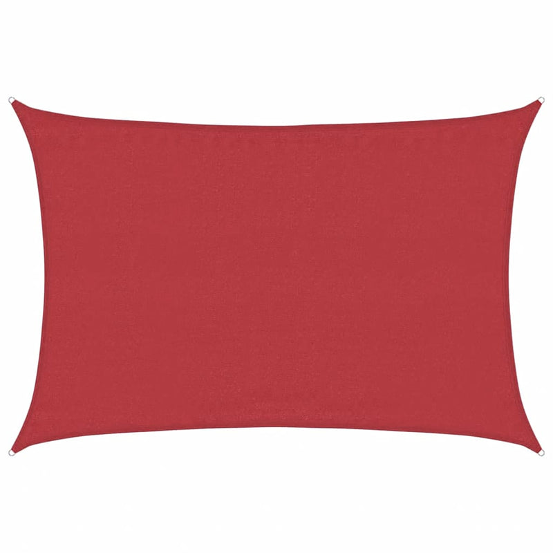 Afbeelding laden in galerijviewer, Vidaxl zonnezeil 160 g m² 3,5x5 m hdpe rood