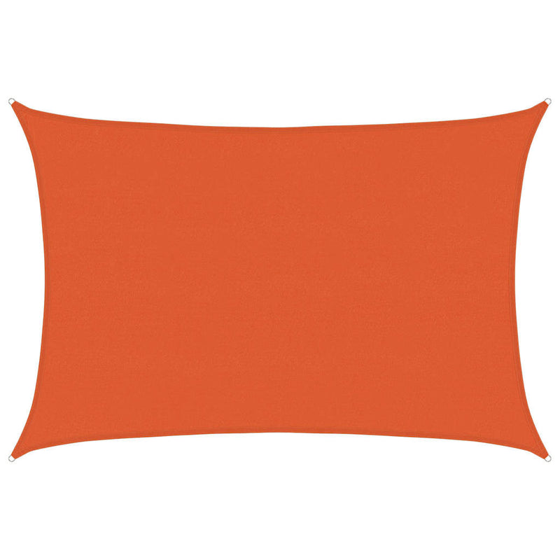 Afbeelding laden in galerijviewer, Vidaxl zonnezeil 160 g m² rechthoekig 5x7 m hdpe oranje