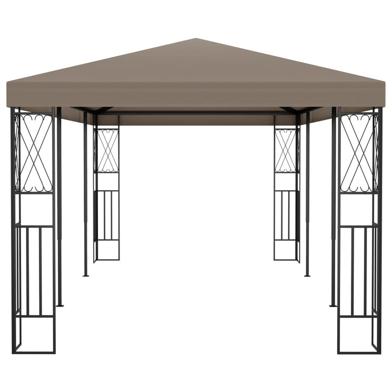 Afbeelding laden in galerijviewer, VidaXL Prieel 6x3 m stof taupe