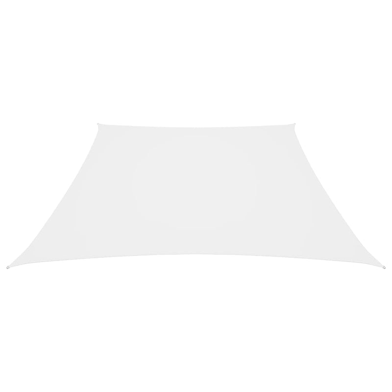 Afbeelding laden in galerijviewer, Vidaxl zonnezeil trapezium 2 4x3 m oxford stof wit