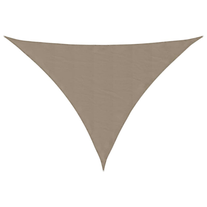 Afbeelding laden in galerijviewer, Vidaxl zonnescherm driehoekig 5x7x7 m oxford stof taupe