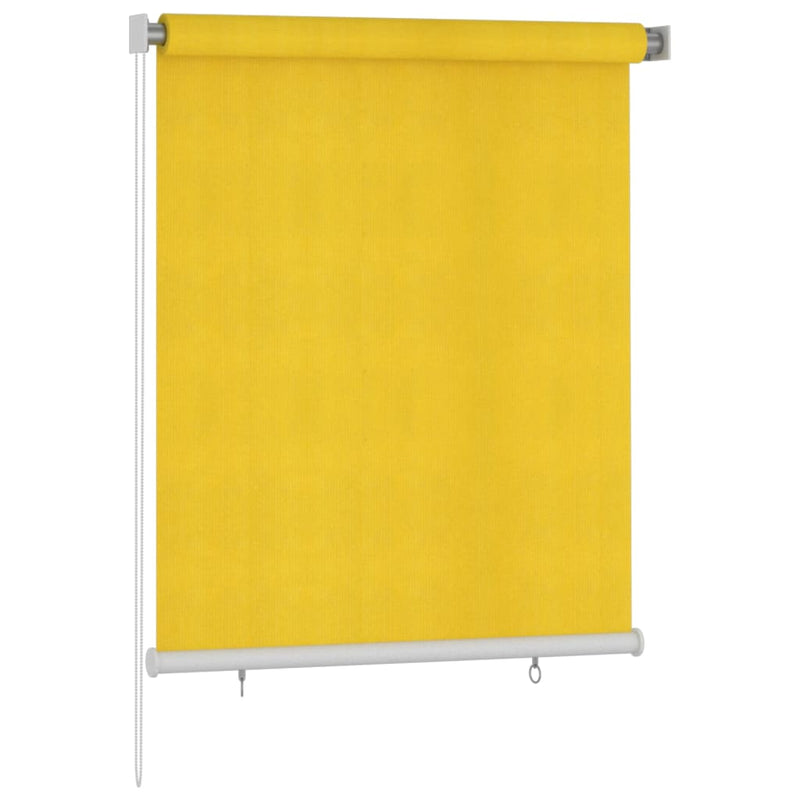 Afbeelding laden in galerijviewer, VidaXL Rolgordijn voor buiten 120x140 cm HDPE geel