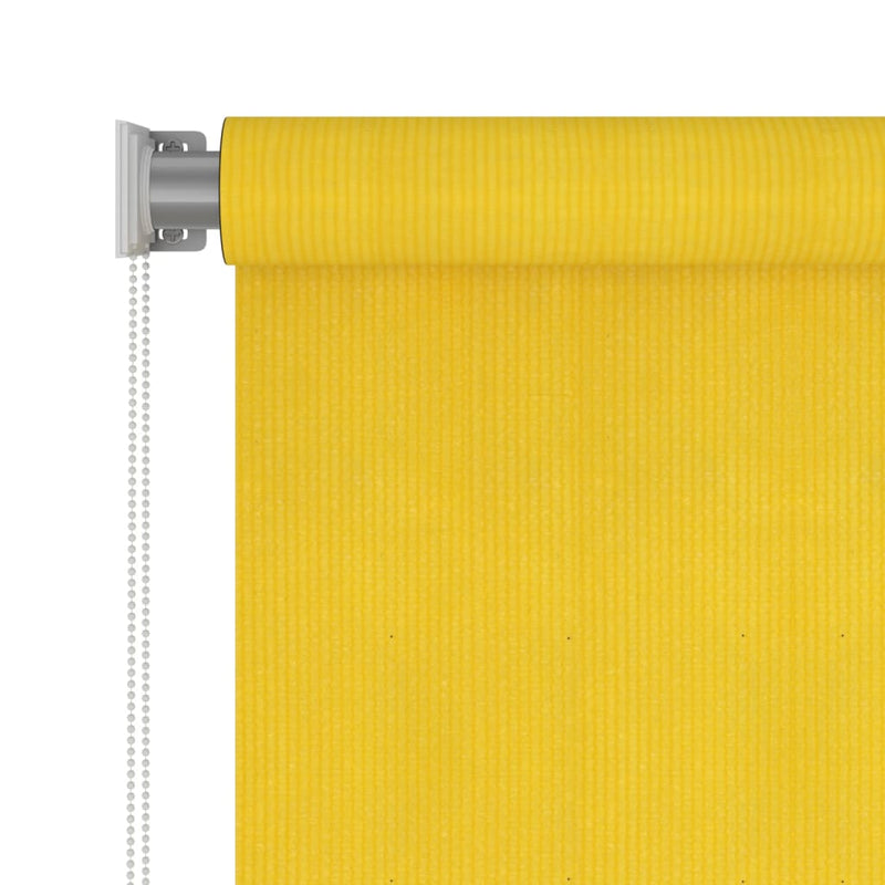 Afbeelding laden in galerijviewer, VidaXL Rolgordijn voor buiten 120x140 cm HDPE geel