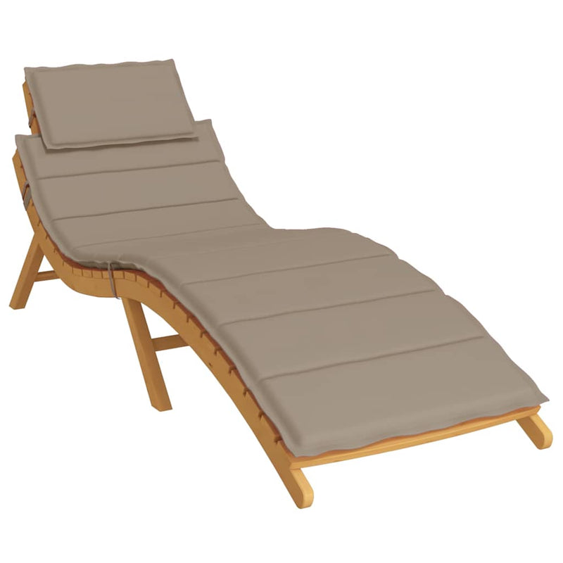 Afbeelding laden in galerijviewer, Vidaxl ligbedkussen 186x58x4 cm oxford stof taupe