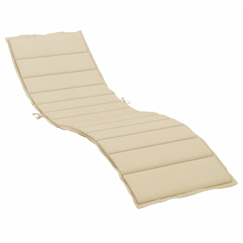 Afbeelding laden in galerijviewer, Vidaxl ligbedkussen 200x70x3 cm oxford stof beige