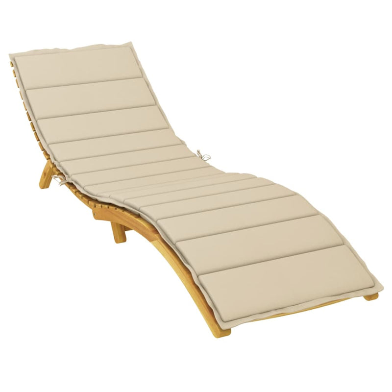 Afbeelding laden in galerijviewer, Vidaxl ligbedkussen 200x70x3 cm oxford stof beige